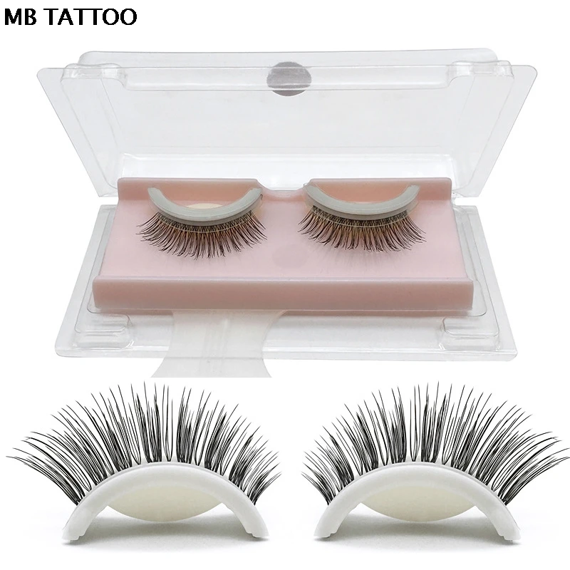 

MB 3D Self-Adhesive False Eyelashes Extension Reusable Natural Curly Eyelashes Self Adhesive Eye lashes Makeup Tools