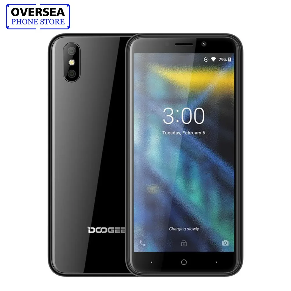 DOOGEE X50 смартфон 1 ГБ Оперативная память 8 ГБ Встроенная память 5,0 + 0,3 Мп сзади камеры 3g WCDMA телефона 5,0 "18:9 Android 8,1 MTK6580M 4 ядра