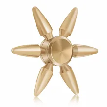 Медные в форме пули ручной Спиннер для пальцев гироскоп фокус потрогать палец Спиннер для Austim ручной снимает фокус внимания игрушки для подарка