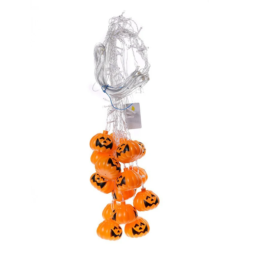 US $14.57 Halloween Pumpkin LED String Lights 35M 5M AC220V Orange Pumpkin Led Curtain String Lights For Christmas Garden Outdoors Decor