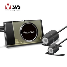 Vsys 2017 последние смешанные новая версия T2 мотоцикл камера DVR с настоящее 1080 P VGA FHD камера переднего и заднего вида водонепроницаемая камера