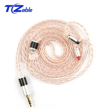 

DIY Replacement Earphones Upgrade Cable HiFi For Audio Technica For ATH im03 im05 ls50 3.5mm Audio Cable Single Crystal Copper