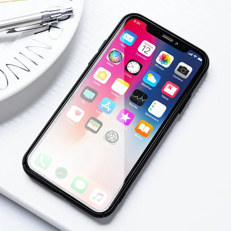 TOMKAS Moon Patterned Cases For iPhone X 8 7 6S Case Hard PC Cover Matte Space Plain Cases For iPhone 6 7 8 Plus Cute  (3)
