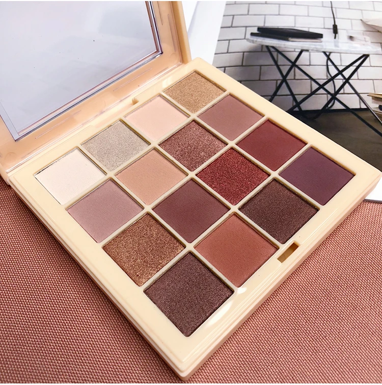 Brand 16 Color Eyeshadow Pallete Pigmented Smoky Eyeshadow Palette Matte Shimmer Glitter Cosmetic Makeup Eyeshadow Palette