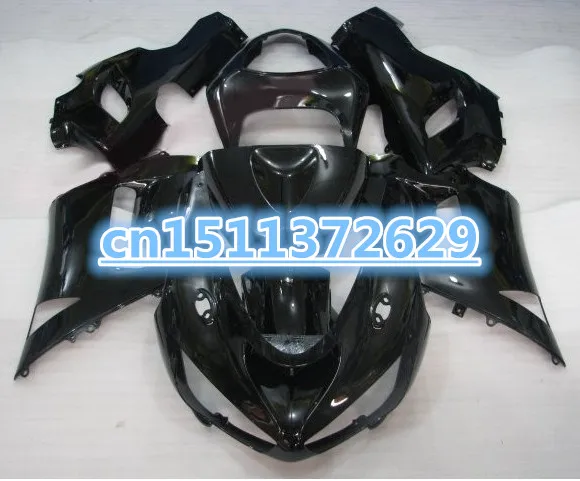 

Комплект обтекателей Bo для KAWASAKI Ninja ZX6R 05 06 ZX 6R 636 2005 2006 блестящий черный обтекатель