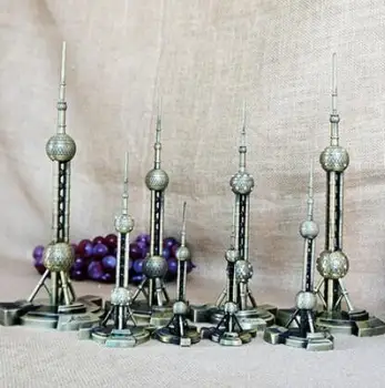 

Oriental Pearl model of metal crafts Craftwork model crafts ornaments love your gifts alloy large room world famous landmark