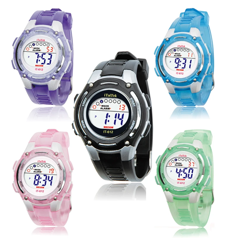 Irisshine i0328 Children Watches Boys Girls Swimming Sports Digital Waterproof Wrist Watch perfect gift