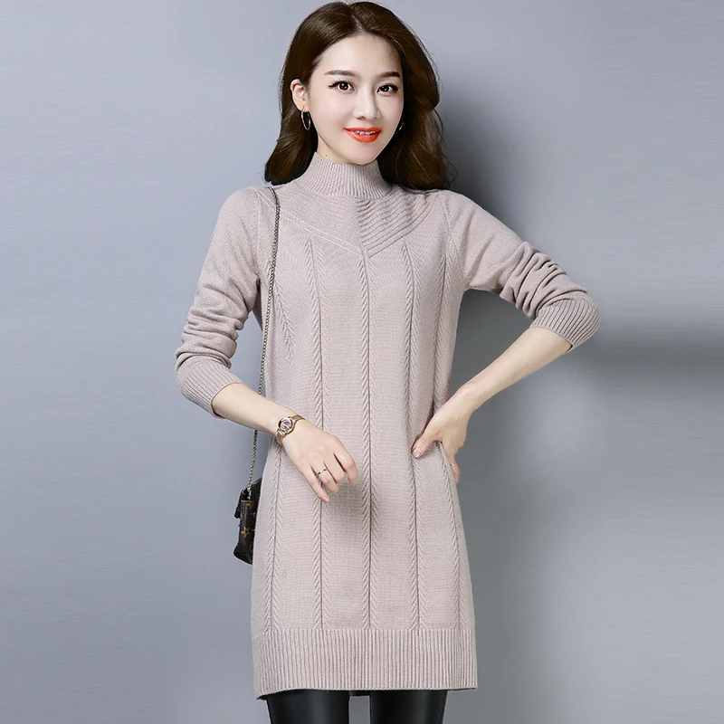 Best Price 4 Colors Brand Sweater Fall Winter Women Long Sweater New Solid Knit Turtleneck Sweater Slim Bottoming Pullover Sweater Women Best Price 4 Colors Brand Sweater Fall Winter Women Long Sweater New Solid Knit Turtleneck Sweater Slim Bottoming Pullover Sweater Women