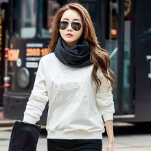 T Shirt Autumn Winter Women's T-shirt Cotton Embroidery Round Neck T-shirt Plus Size Women's Clothing stylish round neck embroidery hole t shirt