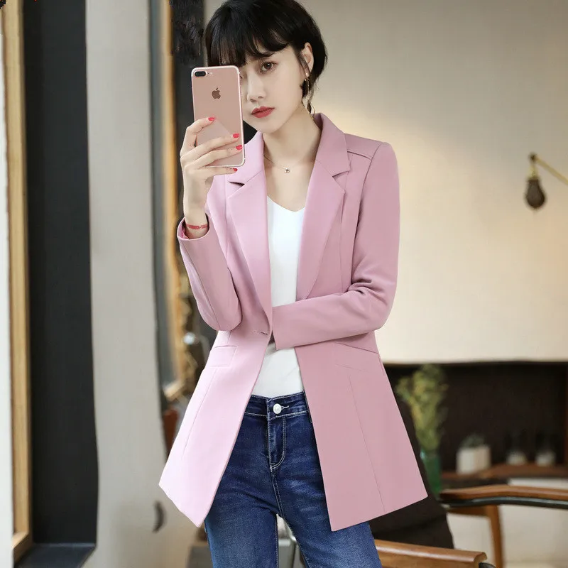 New Autumn Fashion Women Blazer Jacket Slim Fit Work Wear