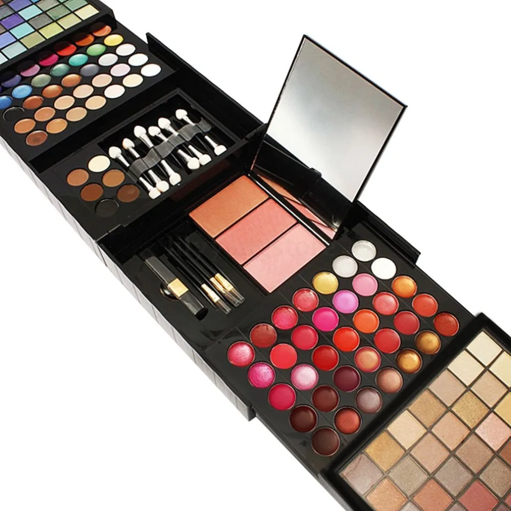 177 Colors Eyeshadow Combination Palette Makeup Set Big Kit Matte Shimmer Beauty Cosmetic Professional Pigmented With Brushes