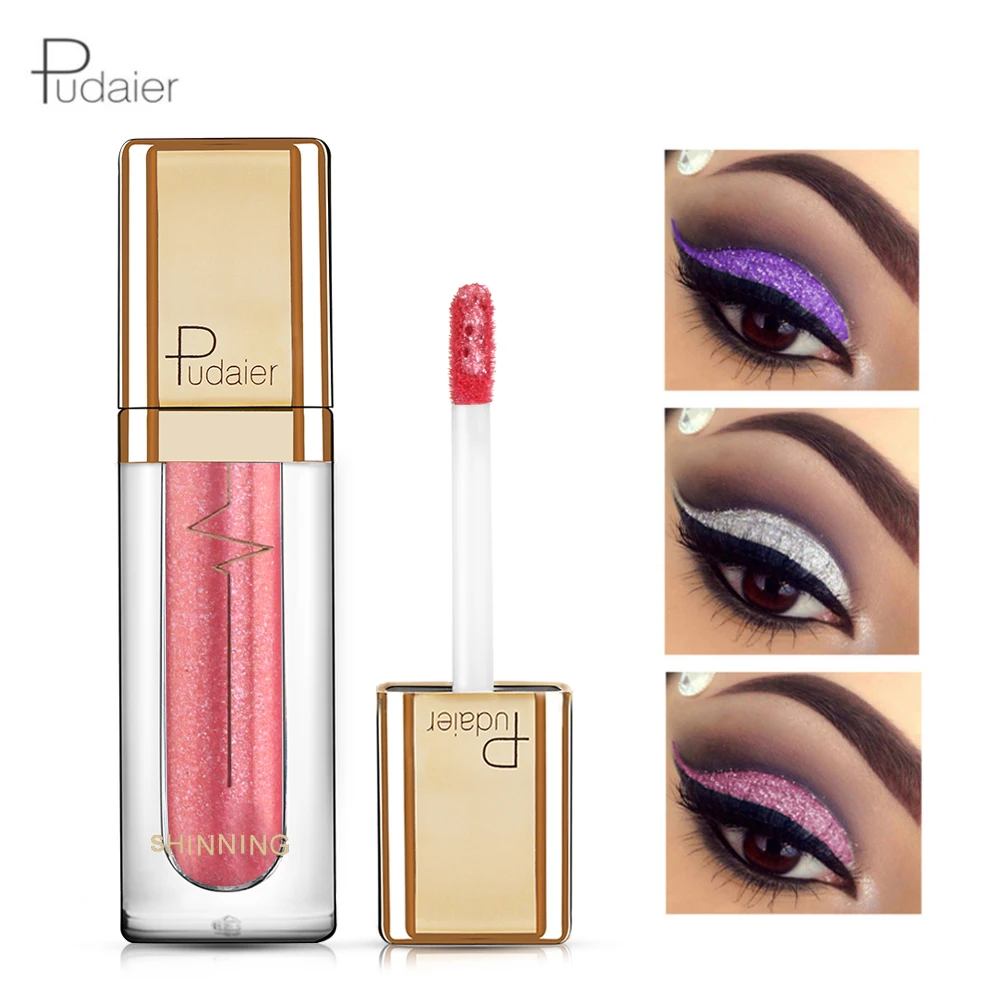 

1pc Liquid Eyeshadow Waterproof Long Lasting Shimmer Metallic Glitter Eyeliner Combination Eye Cosmetic Makeup Tools