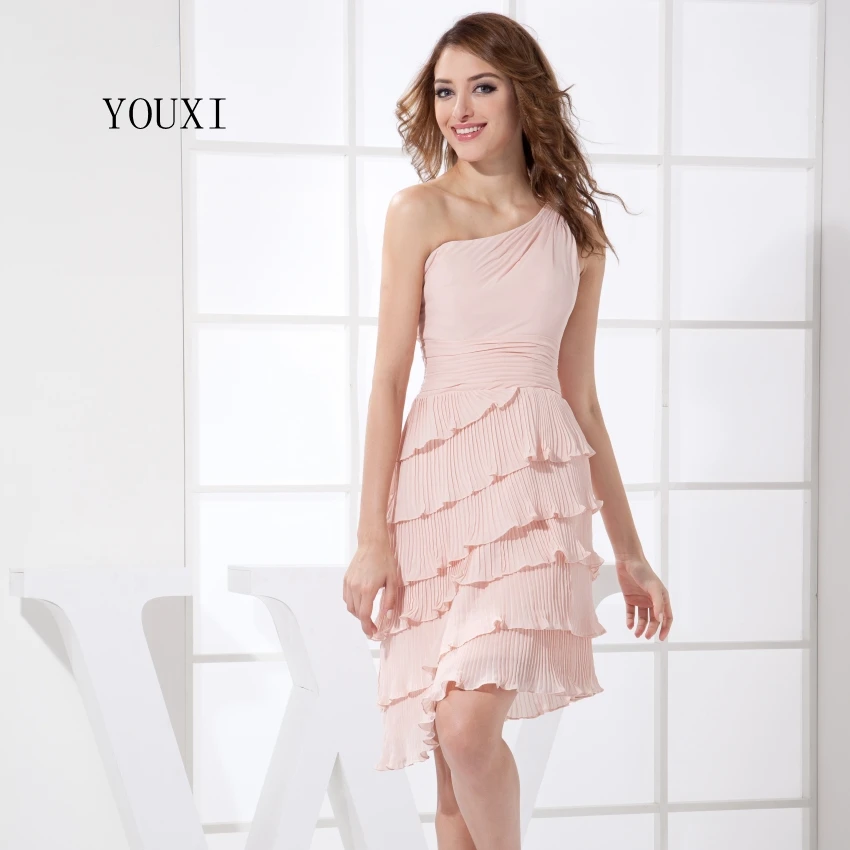 Hot Pink Mini Prom Dress