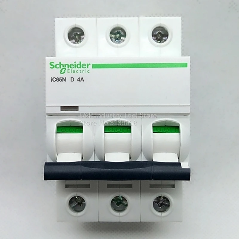 

New Authentic Schneider Telemecanique IC65N 3P D4A A9F19304 Vacuum Mini Circuit Breaker MCB Acti 9 Type D