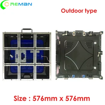 

Low cost led display cabinet for p3 p6 p4.8 led module 192x192mm empty aluminum led tile led cabinet 576x576mm