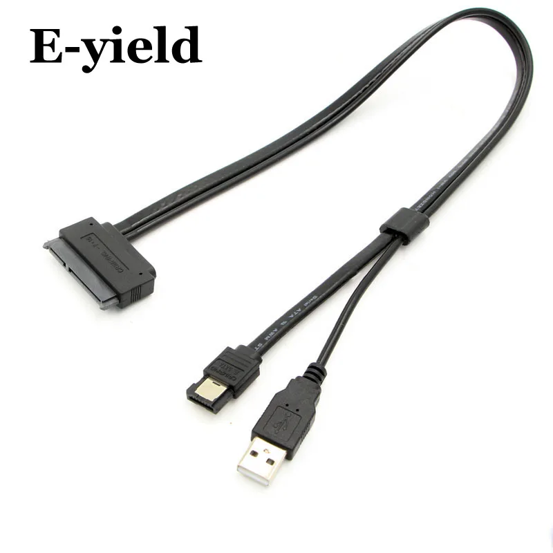E Yield 2 5 Hard Disk Drive SATA 22Pin To ESATA Data USB Powered Cable Adapter