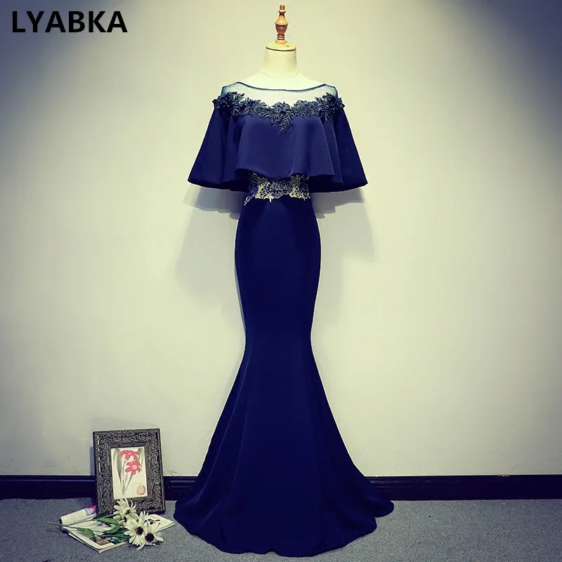

Kaftan Evening Dress Scoop Neck Royal Blue Evening Dresses Long Robe De Soiree 2019 Vestido De Festa Mermaid Evening Dress