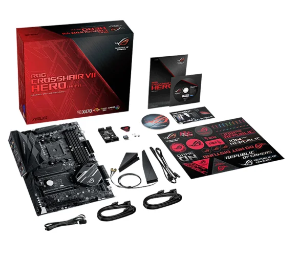  Asus neue original CROSSHAIR VII HERO (WI-FI AC) Desktop PC Player Land C7H Unterstützung AM4 WIFI