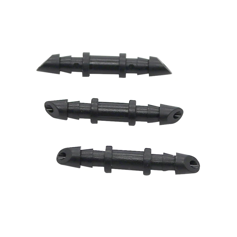 

4 mm Hose Barbed Straight Connector Agricultural Garden Drip System 1/4 Inch Water Hose Connector Cooling System 500 Pcs