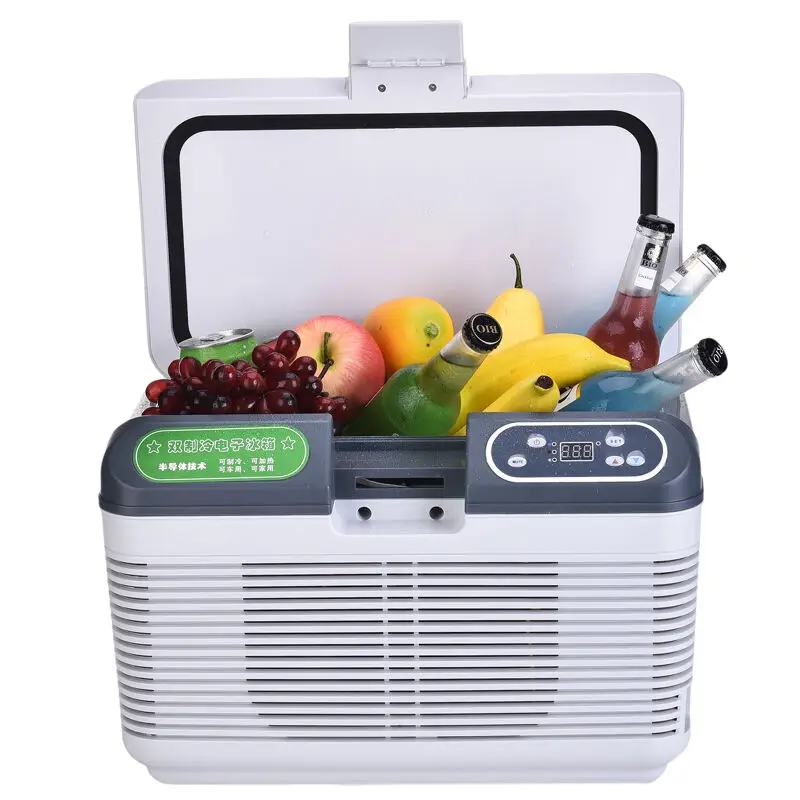 19L Auto Mini Refrigerator Portable Fridge Car Freezer Cooler Heater Dual Refrigeration System Daul Use Icebox LED Display
