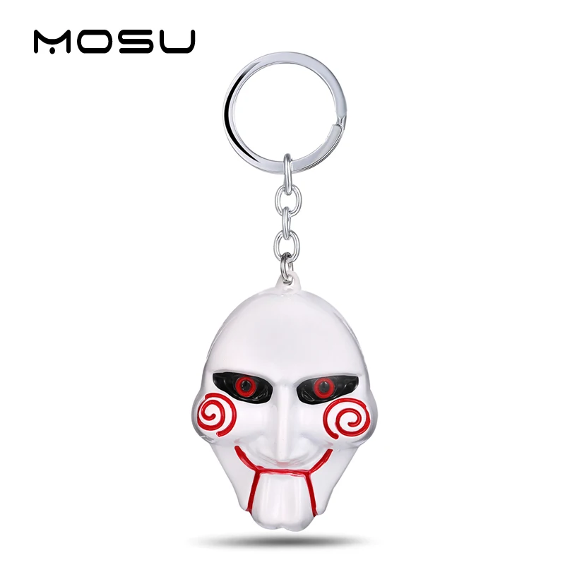 MOSU кино пила брелок маска убийцы металлические брелки для ключей Для женщин и