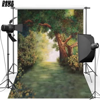 

DAWNKNOW Drawing Scenic Vinyl Photography Background For Children New Fabric Polyester Backdrops For Wedding photo studio lv275
