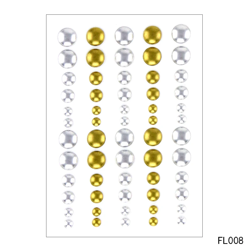 

ZhuoAng Sugar Sprinkles Self-adhesive Enamel Dots Resin Sticker for Scrapbooking/ DIY Crafts/ Card Making Decoration FL-008