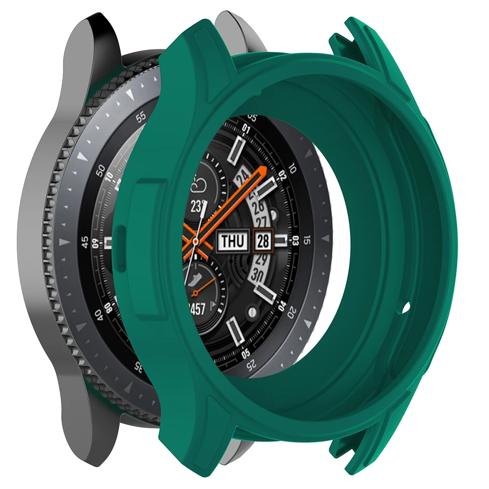 

Applicable For Samsung Galaxy Gear S3 Frontier Replacement Watch Silicone Protector Case Edge Cover Loop Bumper Accessory & Part