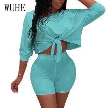 WUHE Rompers Women Casual Lace-up Hollow Out Two Pieces Sets Playsuits Femme Summer Bodycon Bandage Jumpsuits Plus Size 3XL WUHE Rompers Women Casual Lace-up Hollow Out Two Pieces Sets Playsuits Femme Summer Bodycon Bandage Jumpsuits Plus Size 3XL