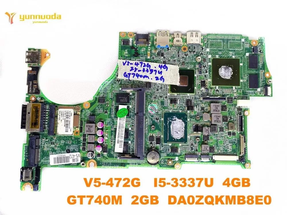 Original for font b ACER b font V5 472G V5 472 laptop motherboard V5 472G I5