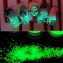 Meicailin дизайн ногтей флуоресцентный блестящий порошок песок светящийся в темноте для 3D салонных ногтей DIY Дизайн Декор ногтей аксессуары