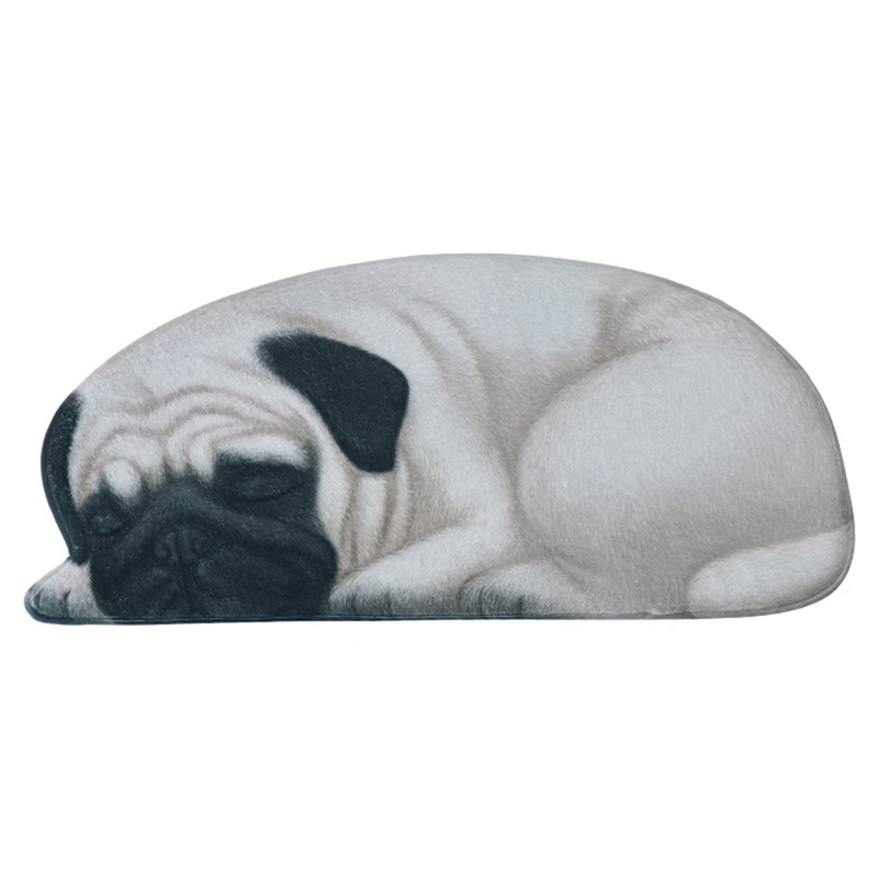 

EHOMEBUY 2019 New Carpet Home Floor Dog Shaped Carpet Pug 87*40 Anti Slip Carpet Living Room Bedroom Foot Pads Decor Pet Mats