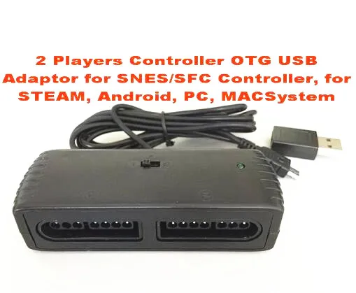 

2 Players Controller OTG USB Adaptor for SNES Controller, for STEAM, Android, PC, MACSystem