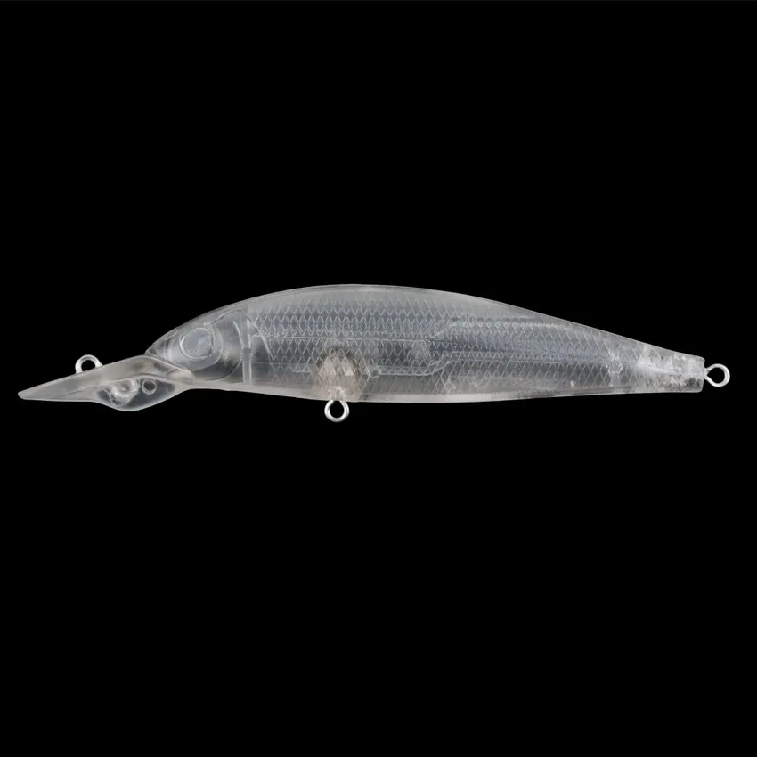 

40PCS Clear Blank Body Minnow Fishing Lures 11.5cm 9g Hard Artificial Bait Floating Unpainted Crankbait Wobbler Japan Fish Lure
