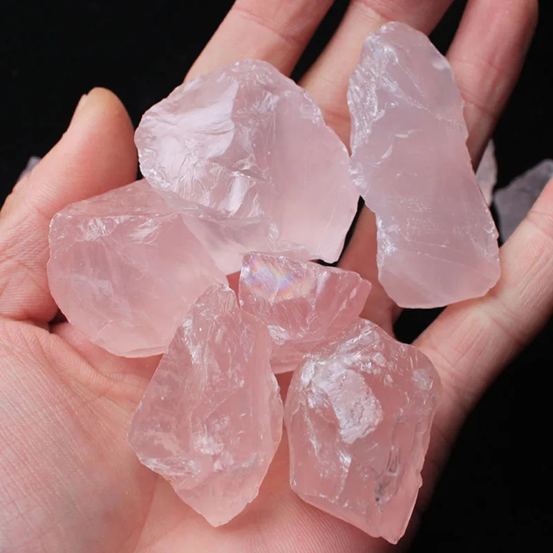 1pc Natural Pink Quartz Crystal Stone Rock Mineral Specimen Collectible