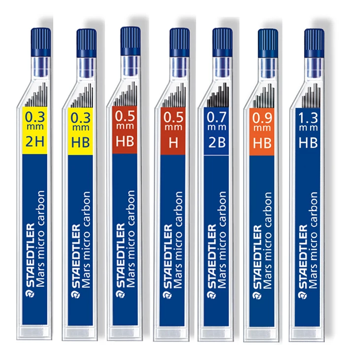 Staedtler 250 механический карандашные грифели 2B/HB 0,3/0,5/0,7/0,9/1,3 мм офисные и школьные принадлежности канцелярские 4 шт./лот