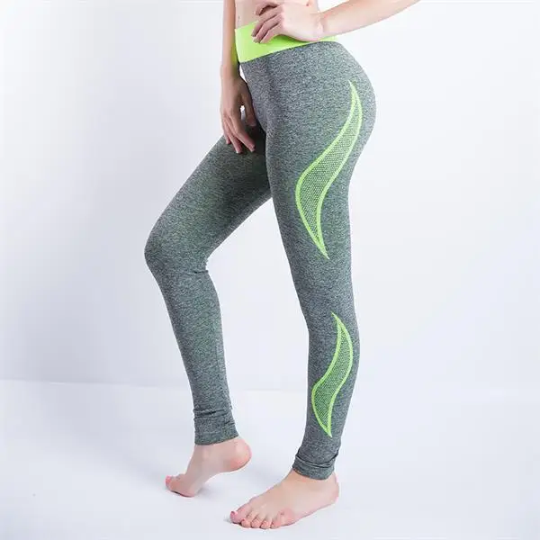 Высокое качество Высокая талия плюс размер трусы с пуш-апом эластичные леггинсы женские сексуальные Бодибилдинг Jegging Удобные Леггинсы - Цвет: Bright Green 036