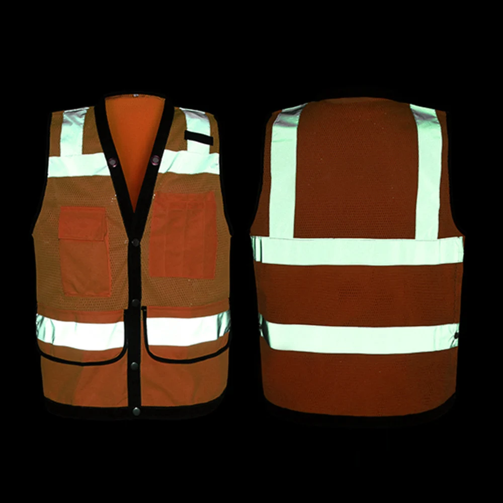 Защитный светоотражающий жилет Спецодежда Безопасность Рабочая одежда День Ночь мотоцикл Предупреждение спасательный жилет