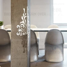 European Style Scroll Grass Pattern Edge Corner Guards Wall Column Decoration Mirror Stickers Home Decor Living Room C018