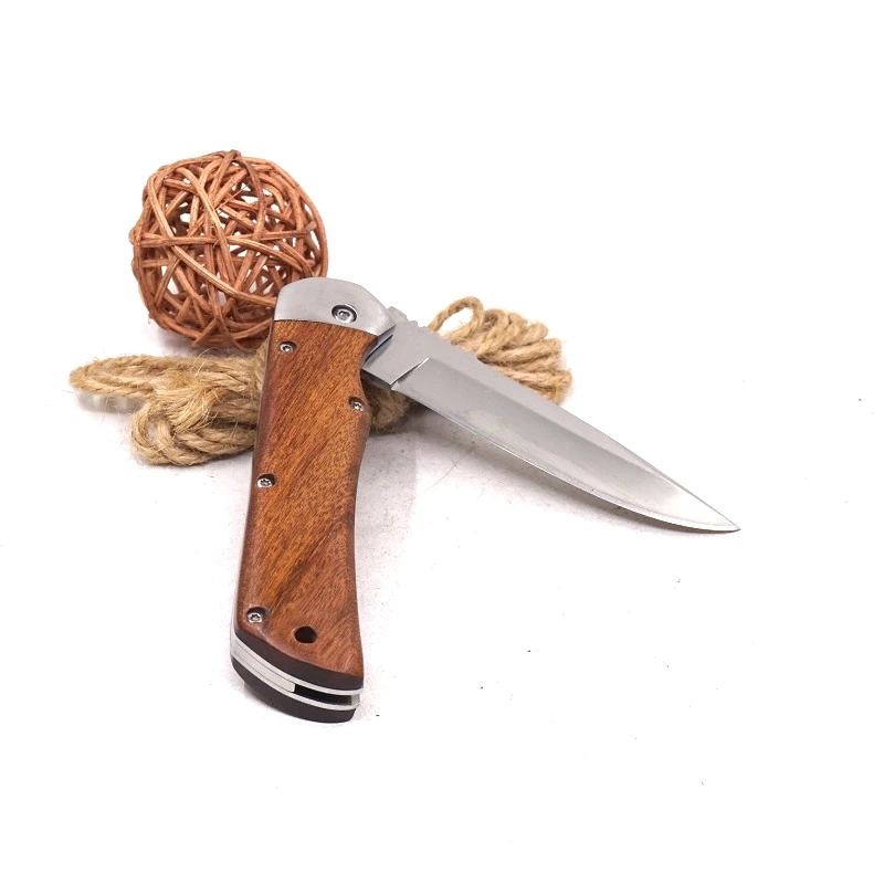 Походный охотничий нож складной карманный тактический выживания деревянная ручка ножа боевые наружные Ножи EDC Мульти Многофункциональный складывающийся набор инструментов