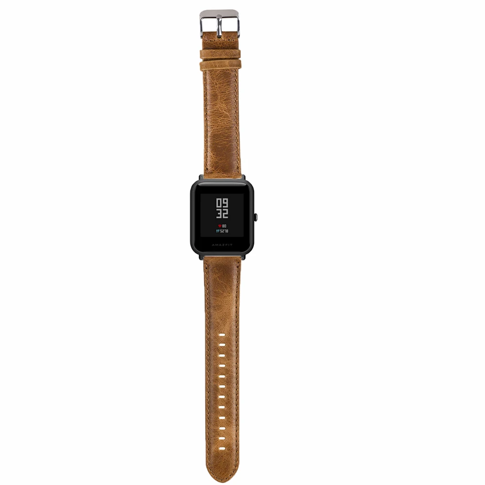 Ремешок для смарт часов Xiaomi Huami Amazfit Bip Lite S U PRO кожаный браслет с пятнами amazfit gts 2 2e