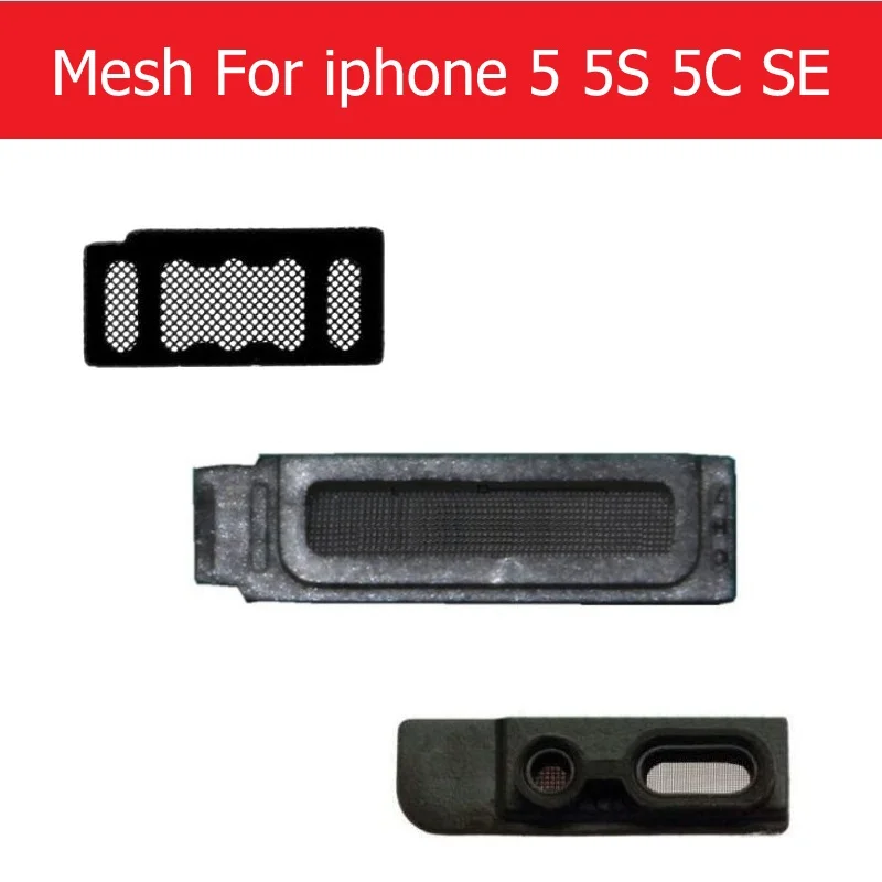 

Louder-Speaker & microphone & Ear Speaker Earpiece Anti Dust Mesh & frame For iPhone 5 5s 5c SE dust-proof mesh Replacement