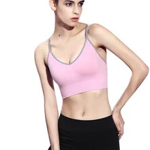 BESGO Регулируемая высокая поддержка Пуш Ап женский спортивный бюстгальтер для тренажерного зала фитнеса эластичный Быстросохнущий для йоги Топ без следа Бег Йога Рубашка