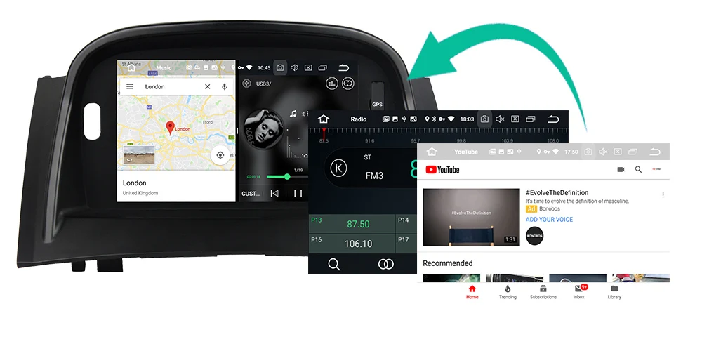 Clearance Belsee for Renault Megane 2 Fluence 2004-2009 Android 9.0 4GB 8 Core Car Radio Stereo GPS Head Unit Autoradio Multimedia Player 4