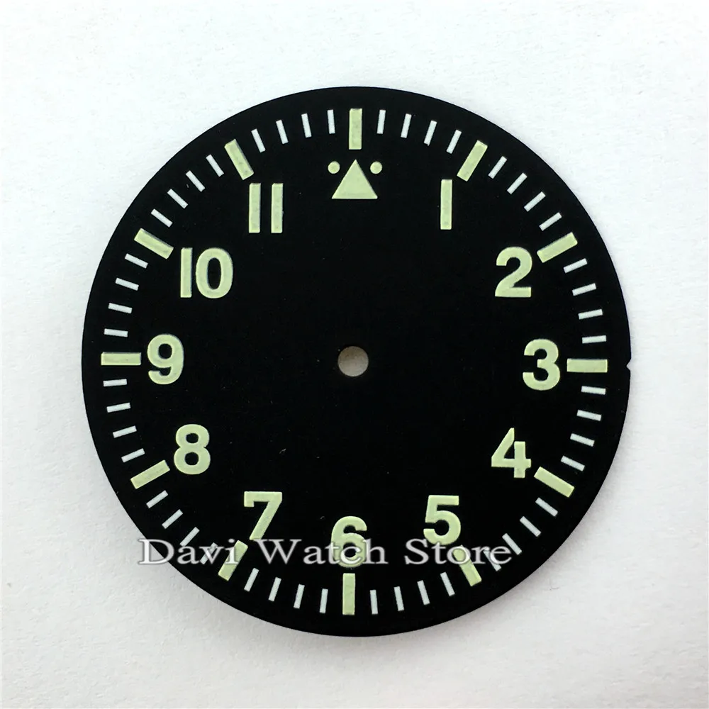 

35mm fit MIYOTA 8205 8215 821A Mingzhu DG 2813 3804 Movement Black Watch Dial