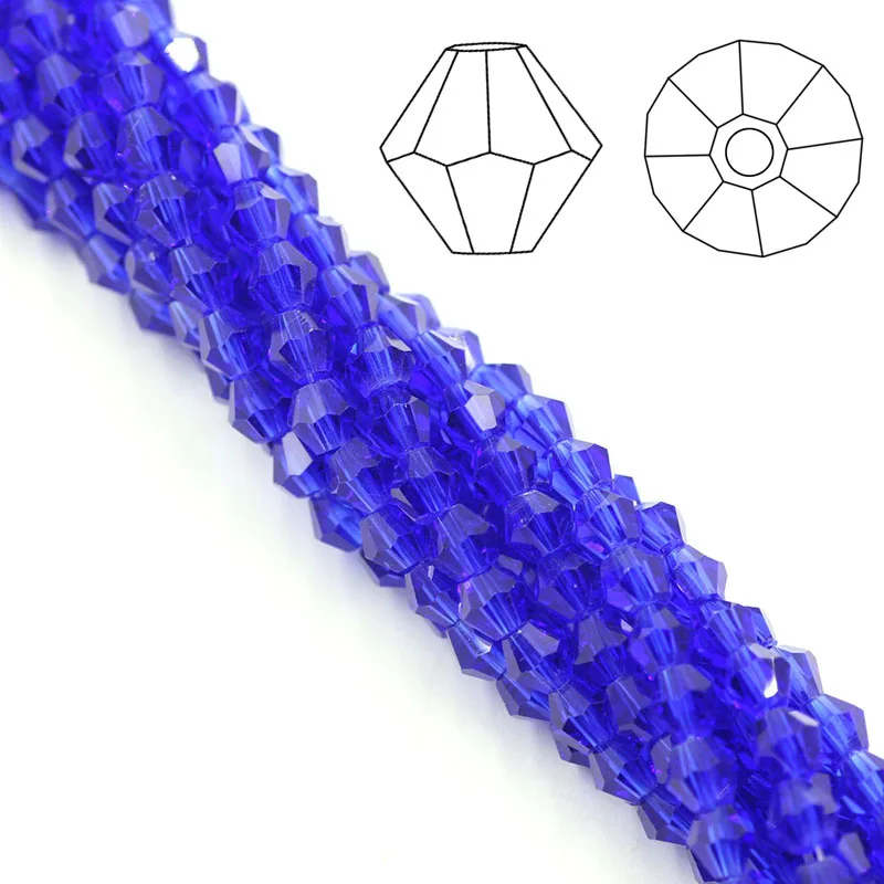 Buy 2mm AAA Bicone Beads 195pcs/lot Crystal Glass