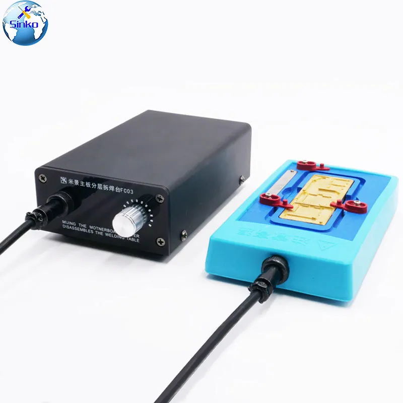 

MIJING CH3 Mainboard Layered Fixture Platform For Iphone X/XS/XSMAX CPU NAND HDD Glue Removal Constant Temperature Heating Table