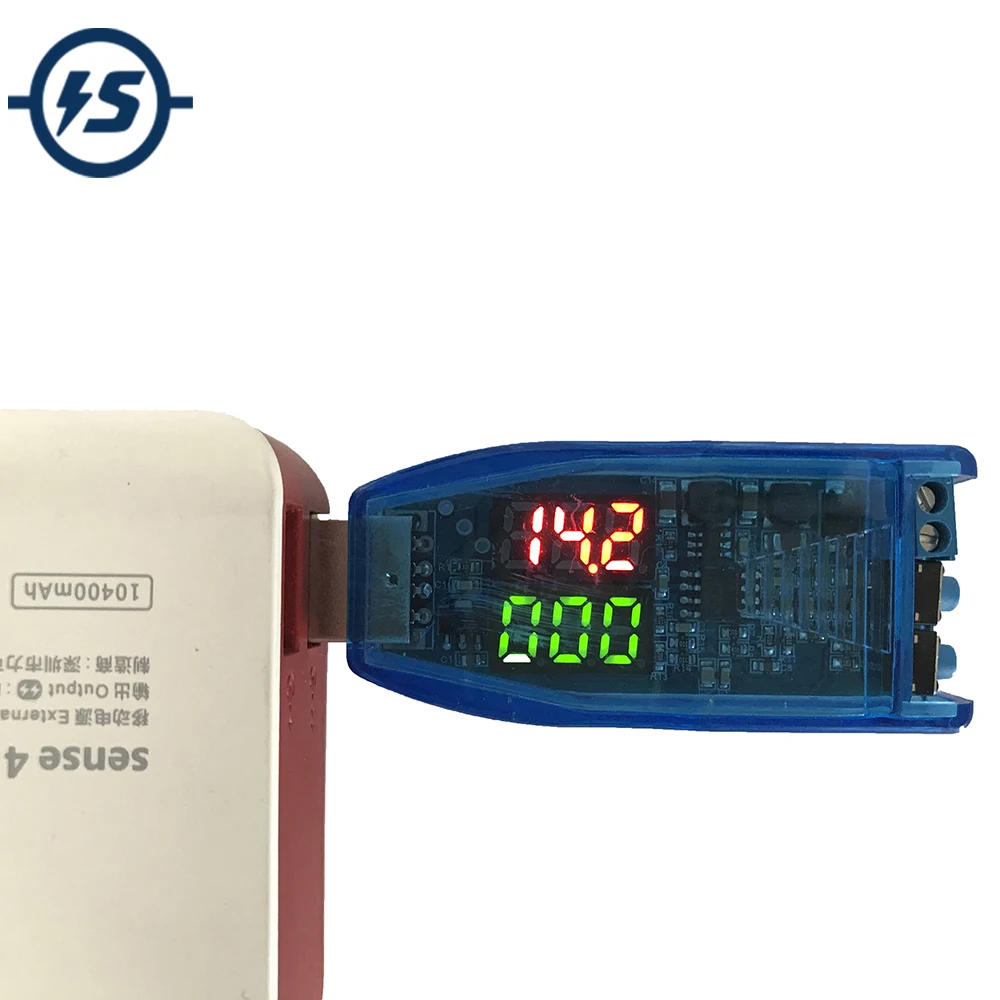 

DC-DC 5V to 3.3V 9V 12V 24V USB Step UP / Down Power Supply Module Red Green Display Voltage Current Side Button Adjust with Box