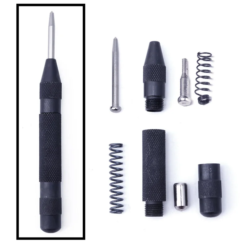 

1PC Useful Heavy Duty Automatic Centre Punch Steel Spring Loaded Metal Wood Press Dent Marker Hand tools Carving Chisel Tool