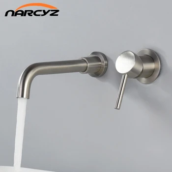 

Basin Wall Mounted Faucet 304 Stainless steel Concealed Basin mixer faucet pre-embedded Box Hot and Cold Faucet XR8245